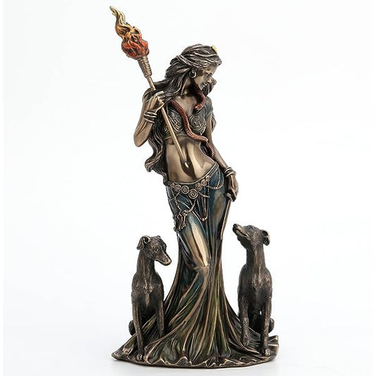 Hekate with Torch & Hounds
