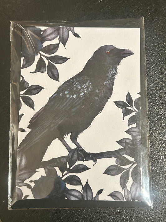 Greeting Card - Raven