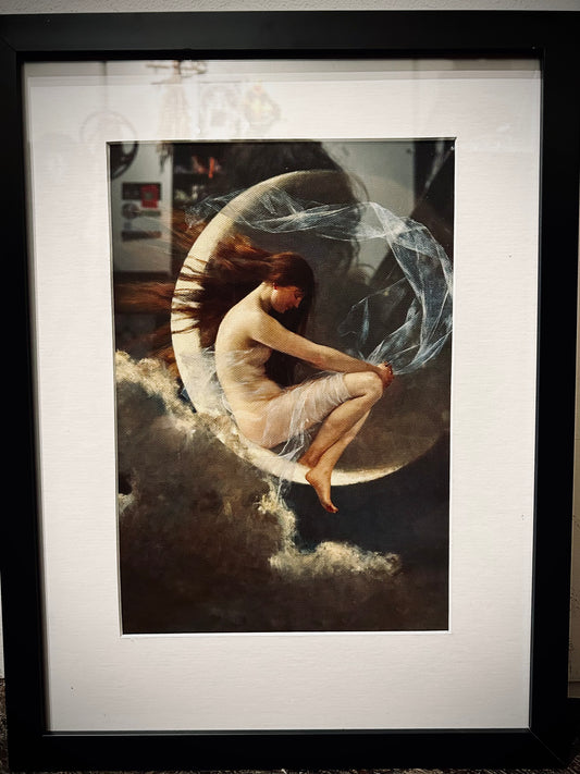 Framed Print - The Spirit of the New Moon by Arthur Loureiro