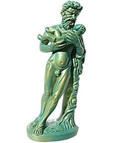 Silenus holding Dionysus Statue