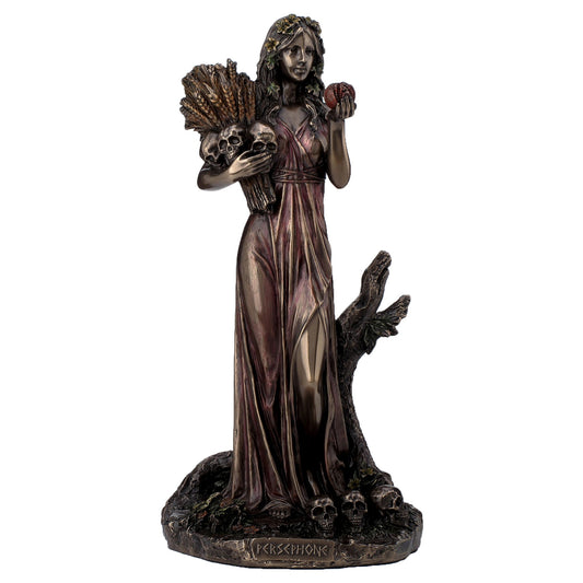 Persephone with Skulls Statue