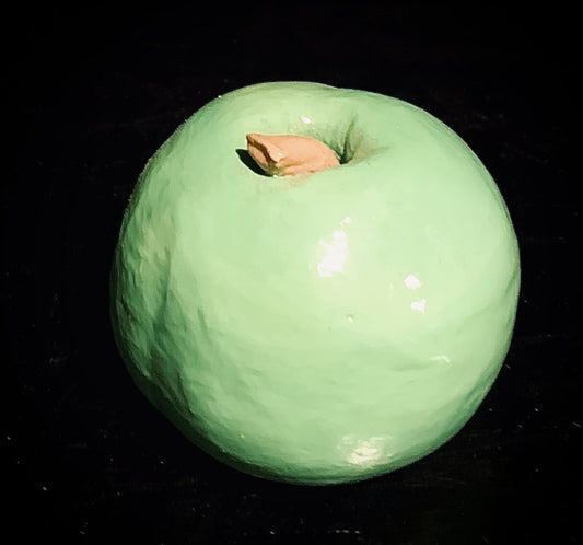 Green Ceramic Apple