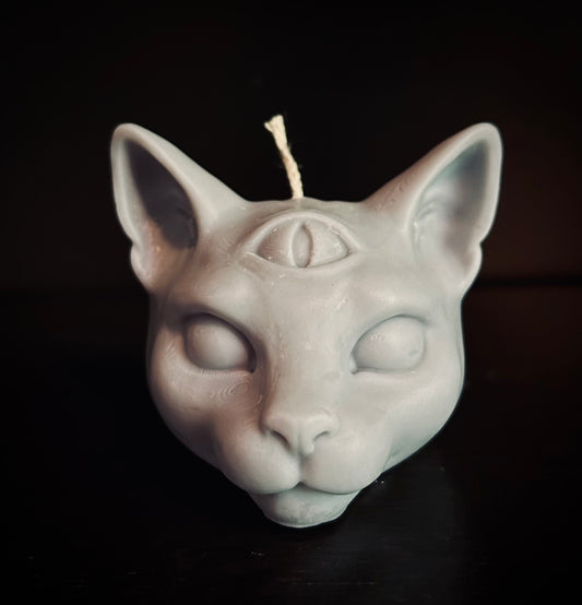 Grimalkin Cat Candle