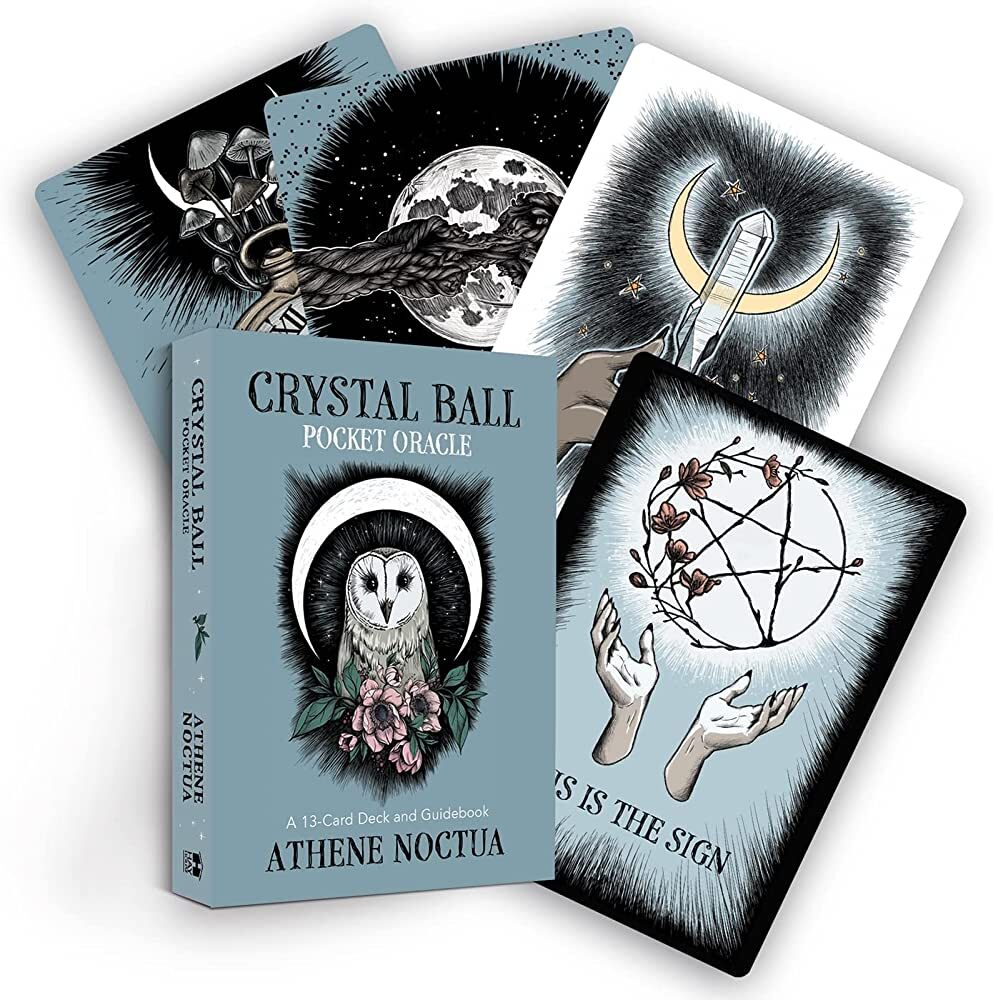 Crystal Ball Pocket Oracle: A 13-Card Deck and Guidebook - Athene Noctua