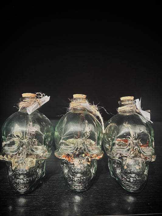 Protection Spell Bottle - Skull Bottle