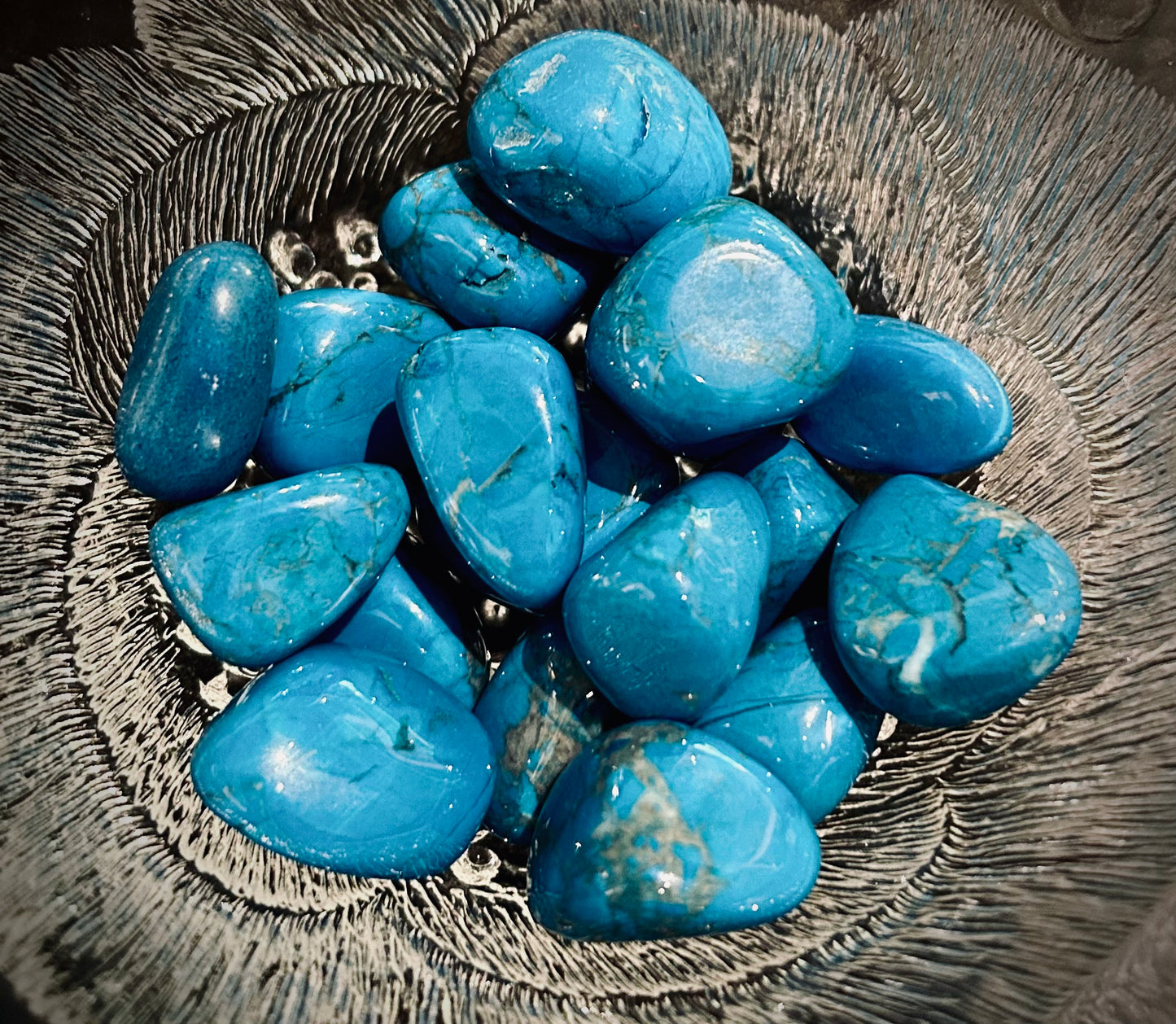 Blue Howlite Tumble Stone