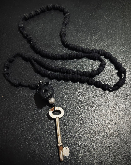 Rosary with Skull and Key