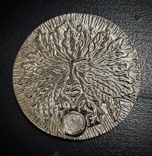 Incense Plate - Green Man