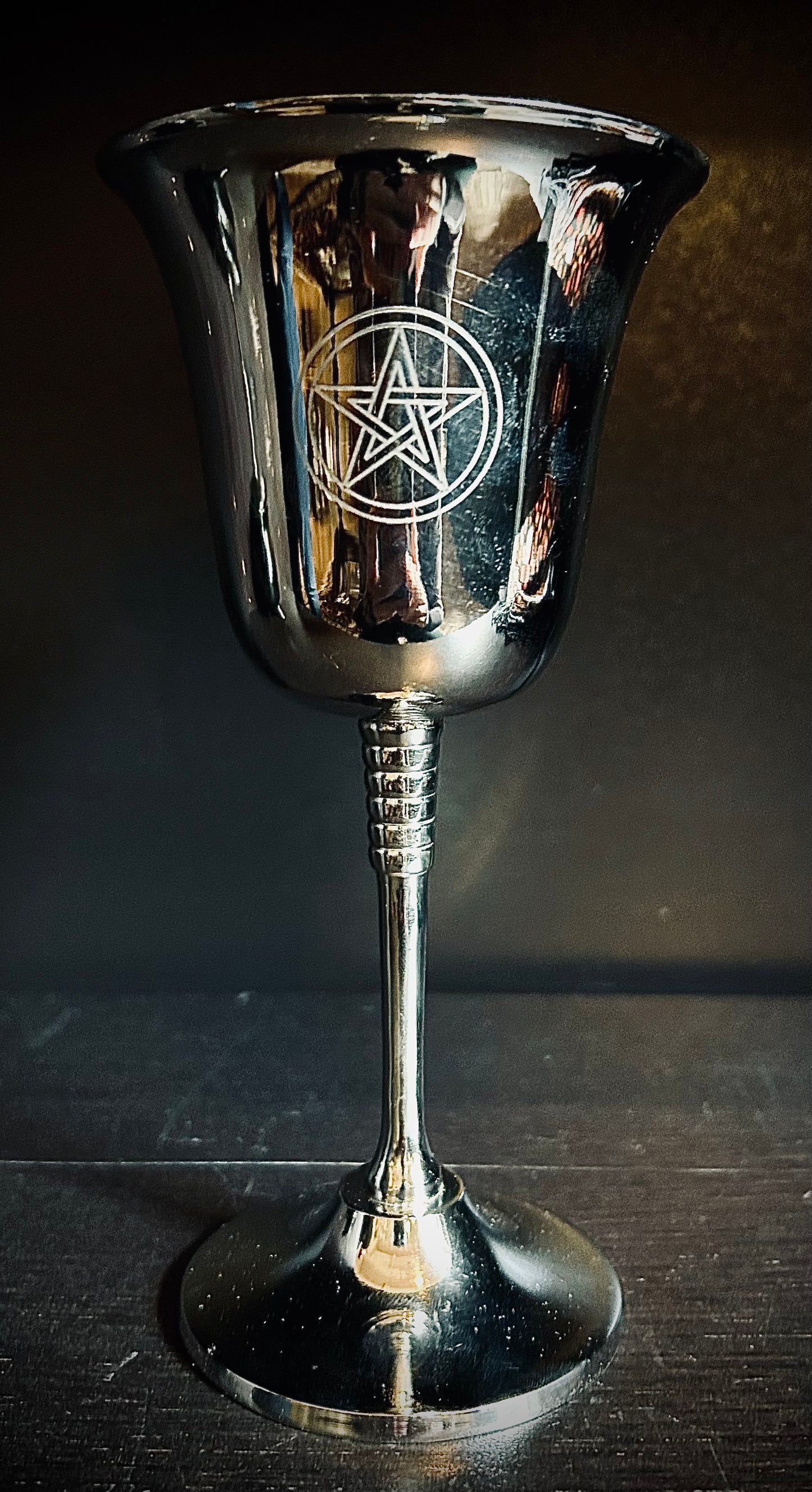 Silver Pentacle Chalice