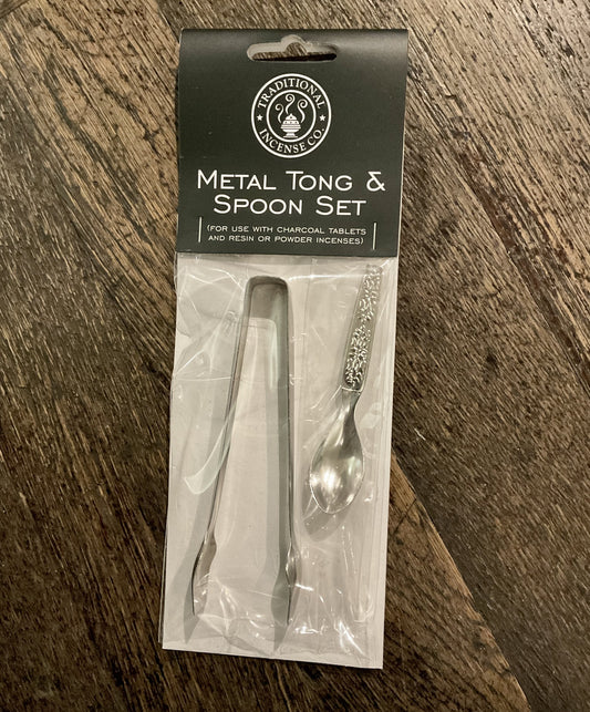 Metal Tong & Spoon Set