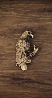 Gold Eagle Brooch